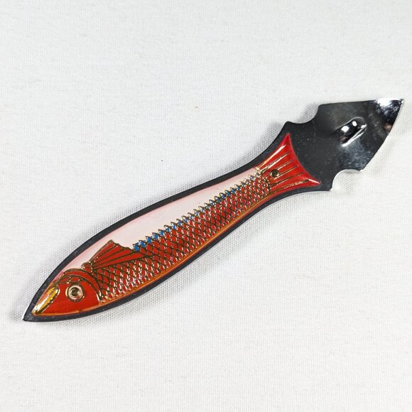Colourful metal fish bottle opener, fishing buddy gift stocking stuffer - Picture 2 of 7